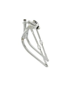 20 Lowrider Bent Spring Fork 1 Inch W/Twisted Cage Bars...